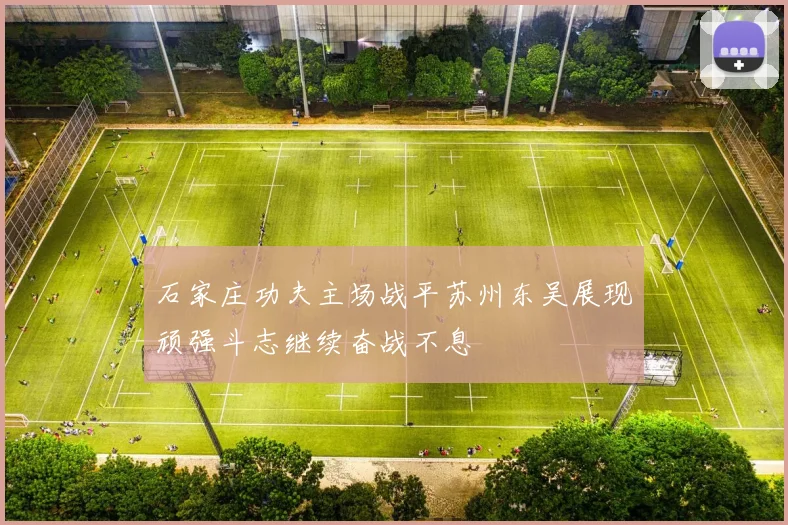 石家庄功夫主场战平苏州东吴展现顽强斗志继续奋战不息